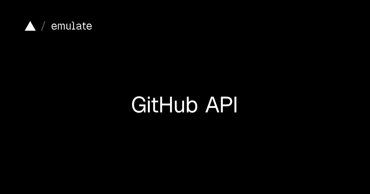 GitHub API | emulate